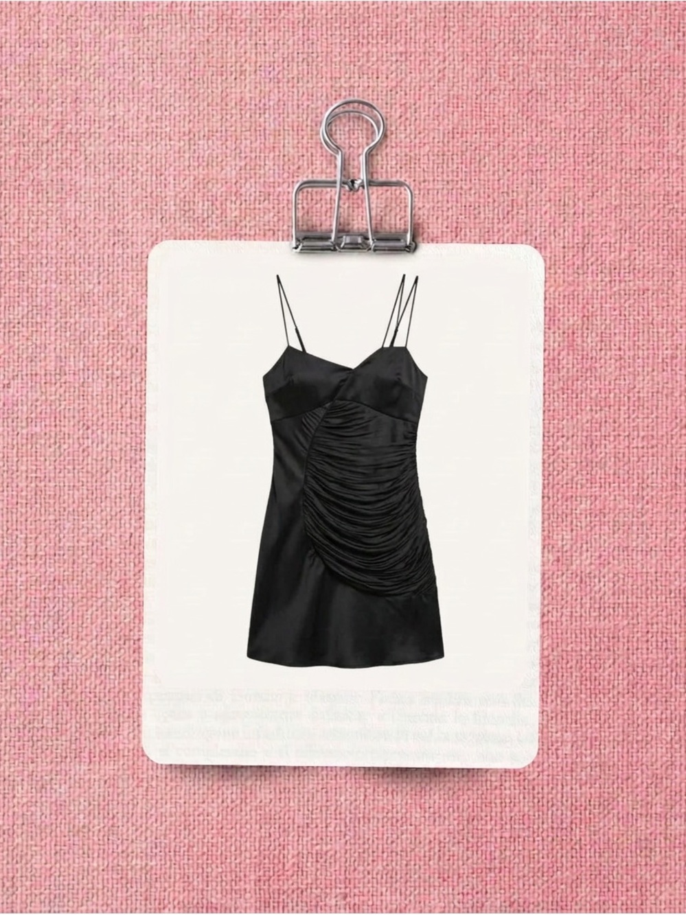 Zara Draped Black Women's Dress